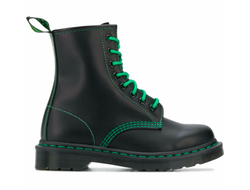 Dr. Martens 1460 Contrast Stitch (Черные с зеленым)