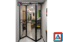 Складная перегородка гармошка из 3-х створок