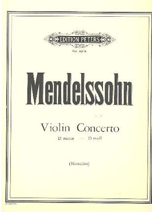 Mendelssohn-Bartholdy, Felix Konzert d-Moll für Violine und Streicher für Violine und Klavier