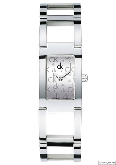 Часы-браслет женские Calvin Klein 0421170 Кельвин Кляйн, серебряного цвета. Жесткий браслет