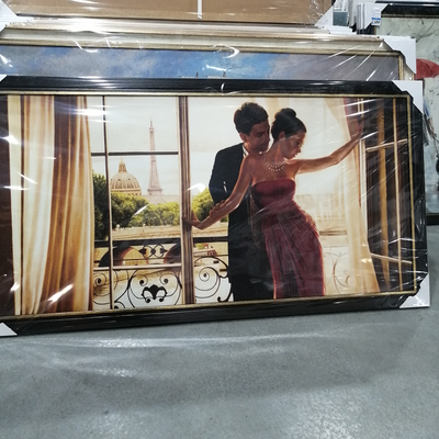 Картина в раме 50 х 100 см Pierre Benson - Lovers in Paris