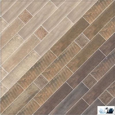 Керамогранит Керама марацци Браш Вуд коричневый темный 10 х 40 см, SG401300N, под дерево