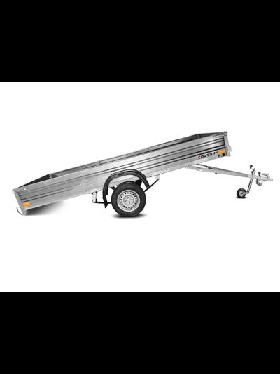 Прицеп «Спутник Expert» (3440х1440х330) оцинкованная рама, тент + дуги (НОВИНКА)