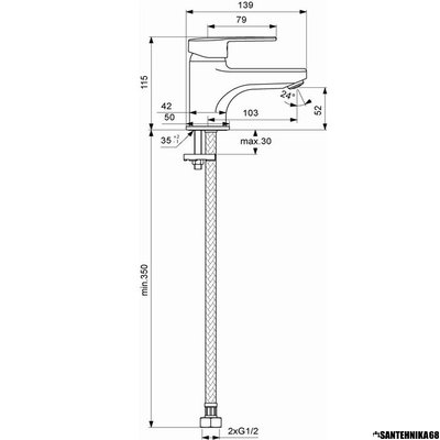 Смеситель для умывальника Vidima Логик BA275AA