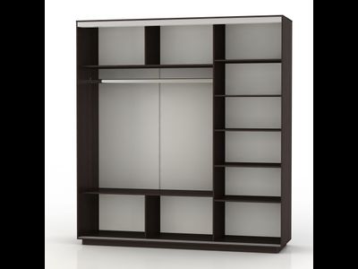 Шкаф-купе 3-х дверный Е1 Медиум  1800/2100/2400 мм