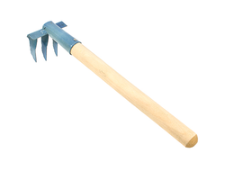 Грабли витые 3 зубые, 9х10см деревянный черенок 38см