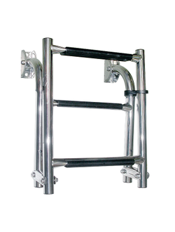 Складной трап из нержавеющей стали Мореман, 3 ступени, 65 см