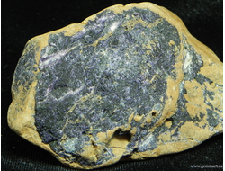 Флюорит (ратовкит) на буром кварците