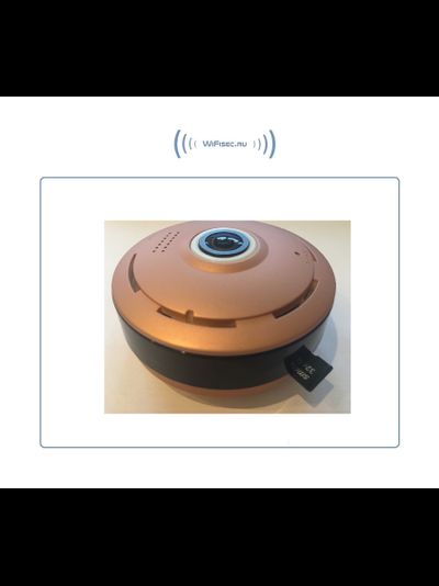 Потолочная/настенная WiFi видеокамера панорамная с DVR (fish_ufo_R), 960P HD (360EyeS)