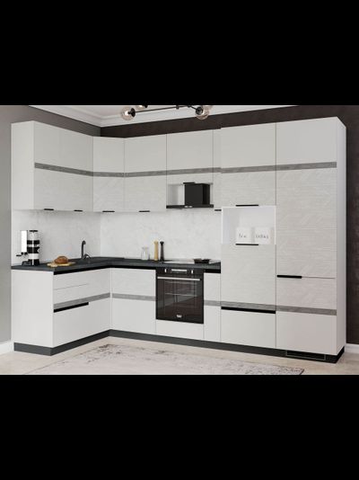 Кухонный гарнитур угловой Бостон  (ширина 162х321 )