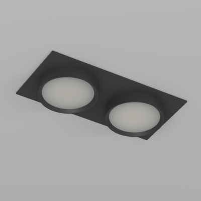 Точечный встраиваемый светильник FLAT DK2092-BK