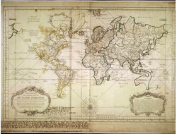 Картина обогреватель, фото старинной Карты мира 1775