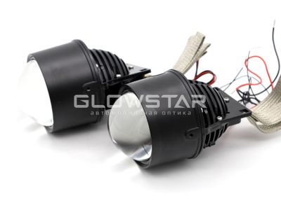 Светодиодные BiLed ПТФ 3.0 дюйма GTR Blue Lens, герметичные (комплект, 2шт)
