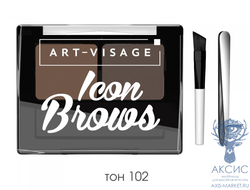 Art-Visage Двойные тени для бровей ICON BROWS 102