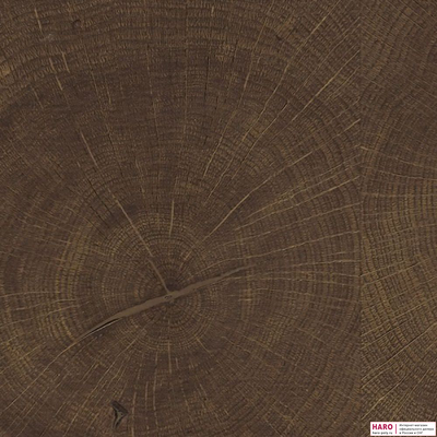 Декор паркетной доски Haro Карре Дуб Селектив Антик Коричневый Торцевой распил 539076 структура