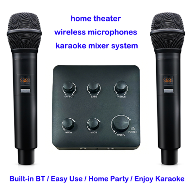 Мультимедийная караоке-система K5OPT BLUETOOTH с двумя беспроводными микрофонами
