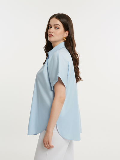 Базовая рубашка со спущенным рукавом