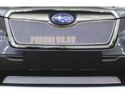 Защита радиатора Subaru Forester V 2018- chrome верх PREMIUM