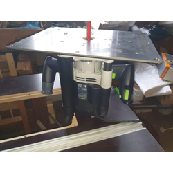 Пластина под Festool OF 2200 EB для установки фрезера в стол 350*250 ММ. с гравировкой линеек