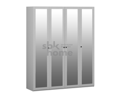 Спальня ФРЕЯ - Шкаф 4-х дверный с зеркальными дверями