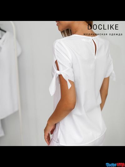 БЛУЗА DOCLIKE DL417 Белая