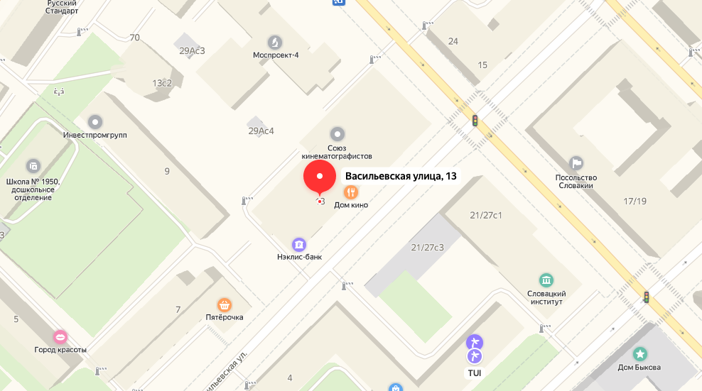 Где находится дом кино в москве