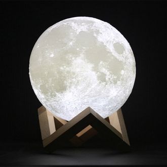 светильник, ночник, свет, лампа, настольный, луна, moon, led, lamp, спутник, земли, круглый, light