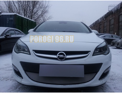 Защита радиатора Opel Astra J 2012- рестайлинг chrome