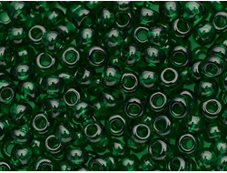 БИСЕР PRECIOSA 10/0 - 50г - 50060 ПРОЗРАЧНЫЙ ГЛЯНЦЕВЫЙ ЗЕЛЁНЫЙ