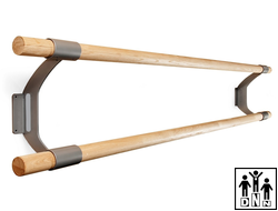 Хореографический станок двухрядный пристенный Пассе