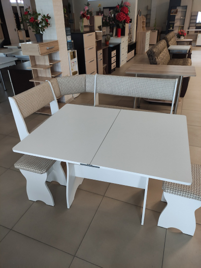 Кухонный уголок "Березка эконом белый new " (БР)