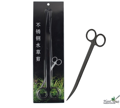 SwetAqua Black Scissors NKI 250 - Ножницы металлические изогнутые, 25 см, черные