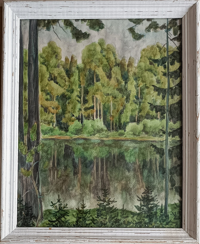 "Кремль. Звонница" бумага акварель 1970 год
