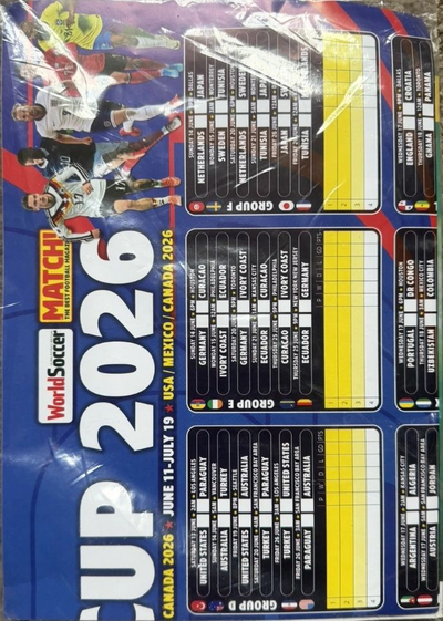 World Soccer Magazine World Cup 2026 Special + Плакат-турнирная таблица