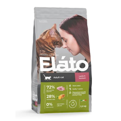 Elato (Элато) корм для взрослых кошек с ягненком и олениной 1,5 кг