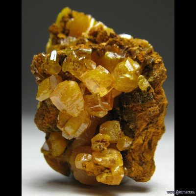 Миметит на породе. Китай. 25*19*19мм.