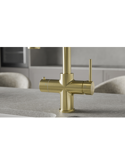 Система мгновенного кипячения воды с газацией и охлаждением 5в1 AQUAHOT ARTISAN MONTBLANC LG (светлое золото)