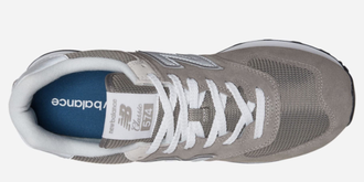 New Balance 574 Grey (Экозамша) сверху