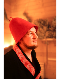 Шапка банная - шерсть мериноса 100%