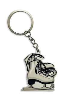 БРЕЛОК КОНЬКИ / ФИГУРНОЕ КАТАНИЕ (металлический плоский двусторонний)