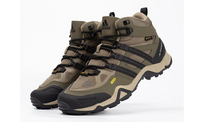 Adidas Terrex Mid Gore-Tex Beige Black зимние