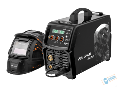 Инверторный сварочный полуавтомат MIG-200 REAL SMART (N2A5) Black (MIG/MAG/MMA/TIG DC)