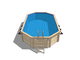 Деревянный бассейн 770 х 400 см &quot;Байкал-3&quot; от Кристалл глубиной 130 см, овальный морозоустойчивый