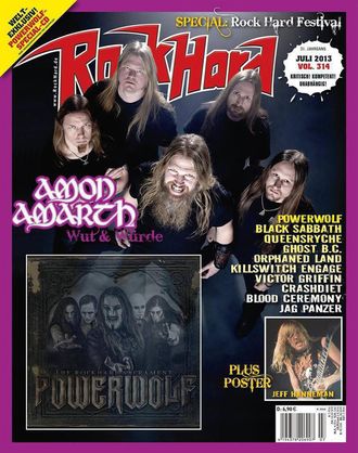 Rock Hard Magazine July 2013 Amon Amarth, Powerwolf, Black Sabbath, Jeff Hanneman, Queensriche Inside