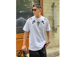 CHROME HEARTS футболка белая