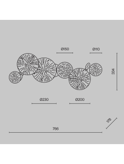 Настенный светильник (бра) Lovetann, MOD082WL-04G