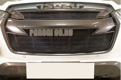 Защита радиатора Isuzu D-Max 2019- black низ