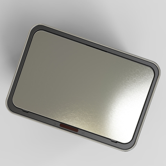 AGB-60M Ksitex Корзина сенсорная автоматическая с открывающейся крышкой 60 литров нержавеющая сталь AISI 410 Матовая