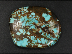 Бирюза, полировка плоская, США, Невада (35*28*5 мм, 8,6 г) №37842