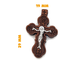 Крест Православный, дерево-серебро, 24